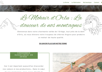 Site internet Mohair d’Orlu